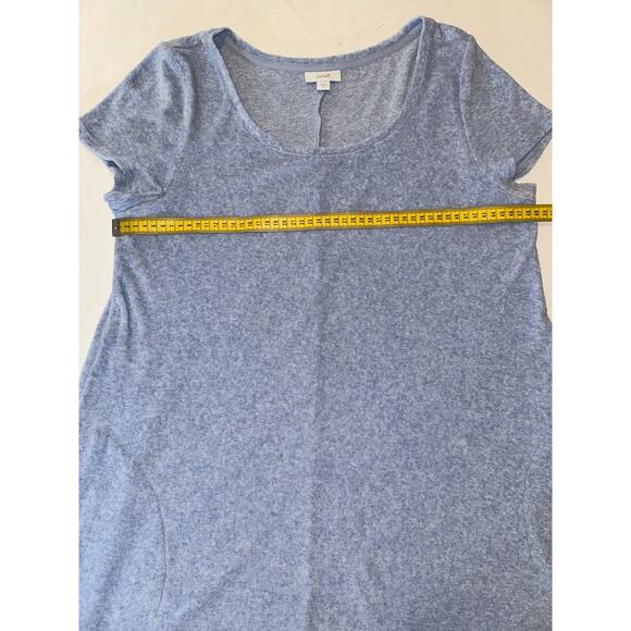 J Jill Dress Womens Medium Pure Jill Blue Swing Tee Shirt Pockets Mini Stretch - Picture 6 of 8